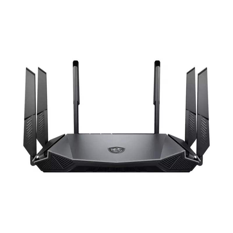 MSI RadiX AX6600 WiFi 6 Tri-Band wireless router Gigabit Ethernet Tri-band (2.4 GHz / 5 GHz / 5 GHz) Black