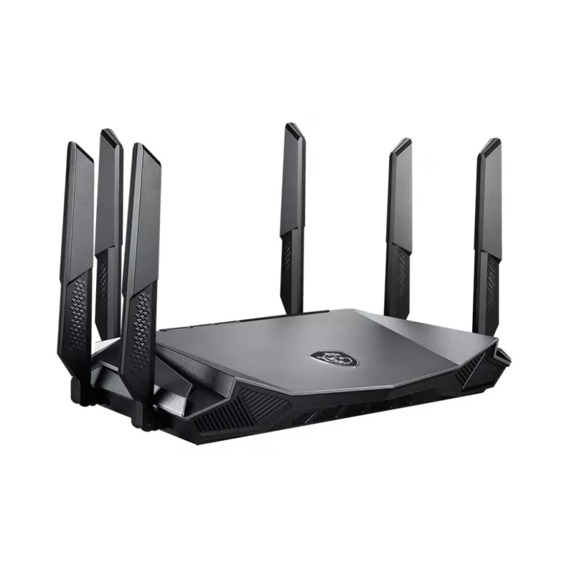 MSI RadiX AX6600 WiFi 6 Tri-Band wireless router Gigabit Ethernet Tri-band (2.4 GHz / 5 GHz / 5 GHz) Black