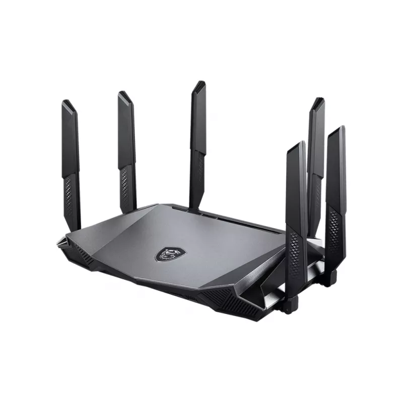 MSI RadiX AX6600 WiFi 6 Tri-Band wireless router Gigabit Ethernet Tri-band (2.4 GHz / 5 GHz / 5 GHz) Black