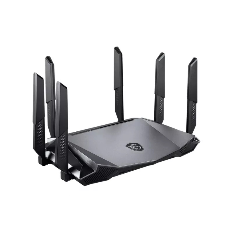 MSI RadiX AX6600 WiFi 6 Tri-Band wireless router Gigabit Ethernet Tri-band (2.4 GHz / 5 GHz / 5 GHz) Black