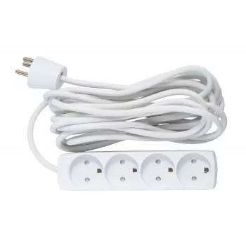 Microconnect GRU00450WDK power extension 5 m 4 AC outlet(s) Indoor White