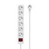 Microconnect GRU006W power extension 1.8 m 6 AC outlet(s) Indoor White