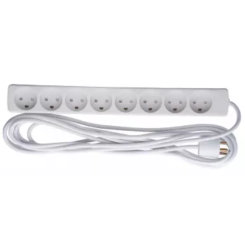 Microconnect GRU00850WDK power extension 5 m 8 AC outlet(s) Indoor White