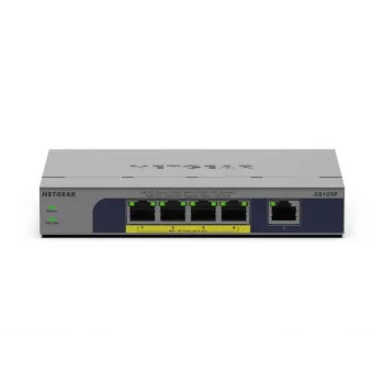 Unmanaged 5-Port PoE Switch Netgear GS105P 1Gb Ethernet with Power over Ethernet (GS105P-300EUS)