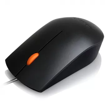 Wired USB Type-A Optical Ambidextrous Mouse Lenovo GX30M39704 — 1600 DPI, 3 buttons, 1.8 m cable, black
