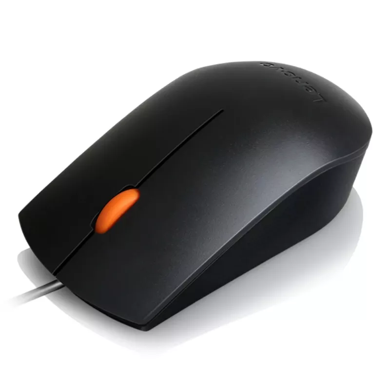Wired USB Type-A Optical Ambidextrous Mouse Lenovo GX30M39704 — 1600 DPI, 3 buttons, 1.8 m cable, black