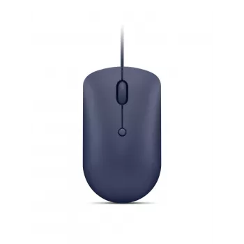 Wired USB-C Optical Mouse Lenovo GY51D20878, ambidextrous, 2400 DPI, 4 buttons, blue