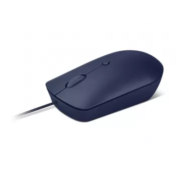 Wired USB-C Optical Mouse Lenovo GY51D20878, ambidextrous, 2400 DPI, 4 buttons, blue