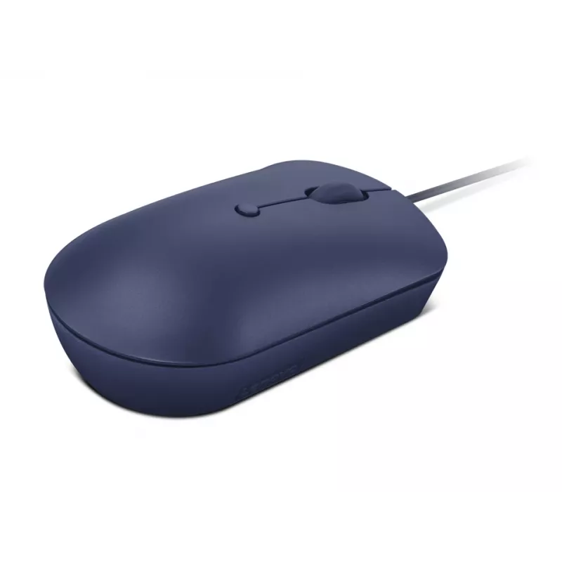 Wired USB-C Optical Mouse Lenovo GY51D20878, ambidextrous, 2400 DPI, 4 buttons, blue