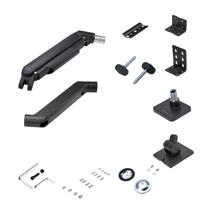 StarTech.com Monitor Desk Mount for up to 49in 32:9 Ultrawide Curved Screens, Mechanical Spring Arm, C-Clamp/Grommet, Tool-Less Adjustment, Max 44lb/20kg