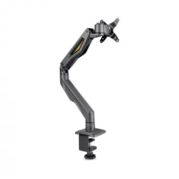 StarTech.com Desk Mount Monitor Arm, Up To 32 inch Display, Max 22lb/10kg, VESA 75x75/100x100, C-Clamp, Fully Articulating, Mechanical Spring, TAA-compliant