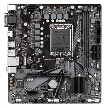 GIGABYTE H610M H V2 DDR4 Motherboard - Supports Intel Core 14th CPUs, 6+1+1 Hybrid Digital VRM, up to 3200MHz DDR4 (OC), 1xPCIe 3.0 M.2, GbE LAN, USB 3.2 Gen 1