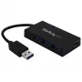 StarTech.com 4 Port USB 3.0 Hub - USB Type-A Hub with 1x USB-C & 3x USB-A (SuperSpeed 5Gbps) - USB Bus or Self-Powered - Portable USB 3.1/3.2 Gen 1 BC 1.2 Charging Hub w/ Power Adapter~4 Port USB 3.0 Hub - USB Type-A Hub with 1x USB-C & 3x USB-A (SuperSpeed 5Gbps) - USB Bus or Self-Powered - Portable USB 3.2 Gen 1 BC 1.2 Charging Hub w/ Power Adapter