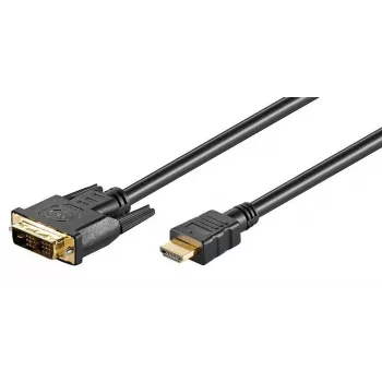 Microconnect HDM191811 video cable adapter 1 m HDMI DVI-D Black