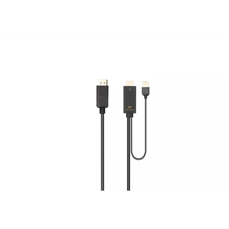 Microconnect HDMI-DP-CON2 video cable adapter 2 m DisplayPort Black