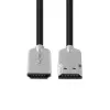 Microconnect HDMISUPERSLIM05M HDMI cable 0.5 m HDMI Type A (Standard) Black, Metallic