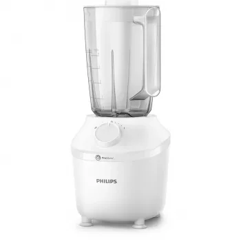 Tabletop blender Philips HR2041/00 — 450 W, 1.9 L plastic bowl, stainless steel blades, white