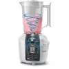 Tabletop blender Philips HR2041/00 — 450 W, 1.9 L plastic bowl, stainless steel blades, white
