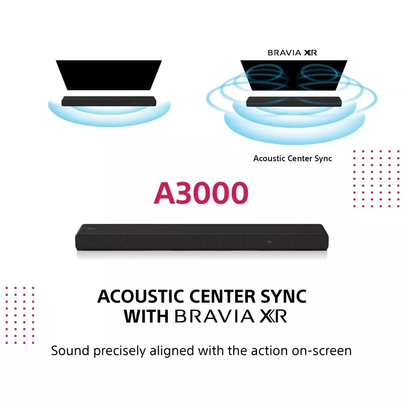 Soundbar Sony HT-A3000 Black 3.1 channels 250 W