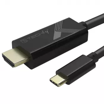 Techly IADAP-USBC-HDMI5TY video cable adapter 5 m USB Type-C HDMI Type A (Standard) Black