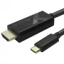 Techly IADAP-USBC-HDMI5TY video cable adapter 5 m USB Type-C HDMI Type A (Standard) Black