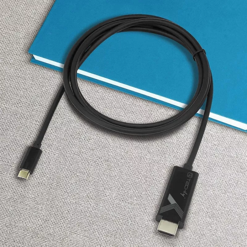 Techly IADAP-USBC-HDMI5TY video cable adapter 5 m USB Type-C HDMI Type A (Standard) Black
