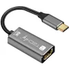 Techly IADAP-USBC-HDMI8 USB graphics adapter 7680 x 4320 pixels Black, Silver