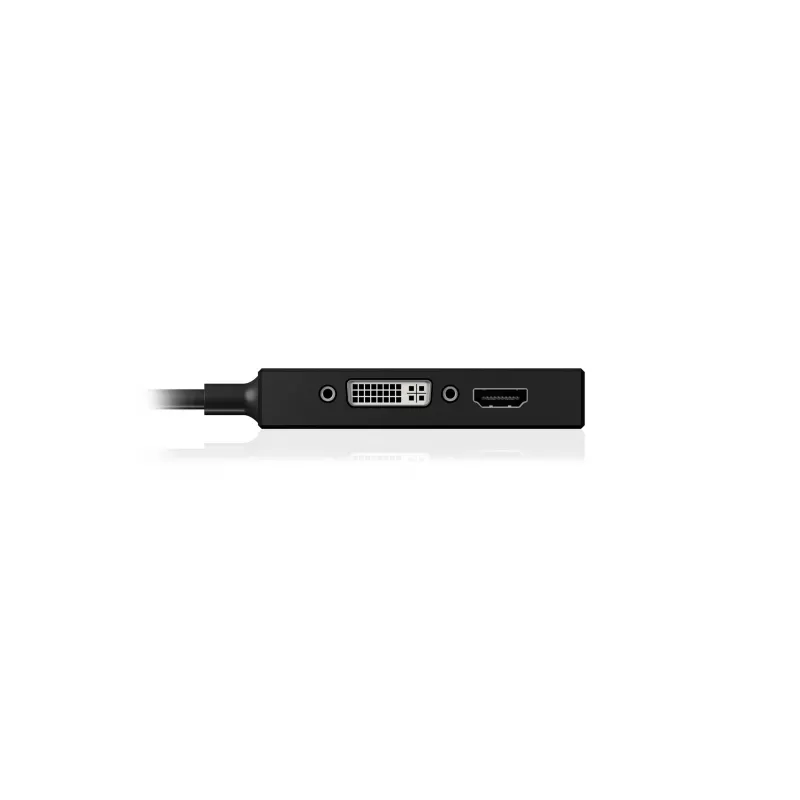 ICY BOX IB-AC1032 Mini DisplayPort DVI-D + VGA (D-Sub) + HDMI Black