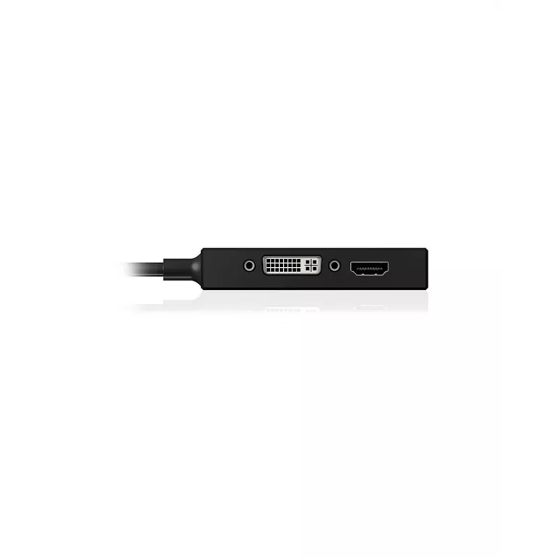 ICY BOX IB-AC1032 Mini DisplayPort DVI-D + VGA (D-Sub) + HDMI Black