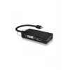ICY BOX IB-AC1032 Mini DisplayPort DVI-D + VGA (D-Sub) + HDMI Black