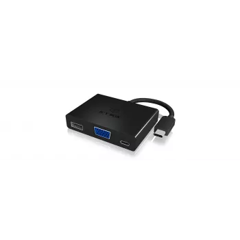 ICY BOX IB-DK4032-CPD USB-C to VGA Multiport Adapter