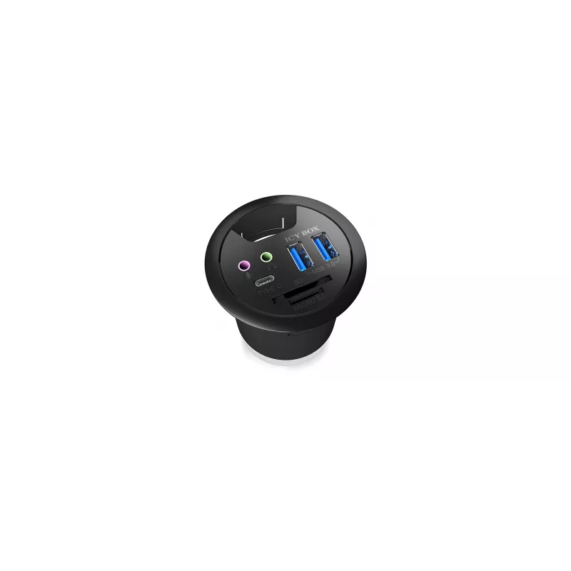 ICY BOX IB-HUB1404A socket-outlet Black