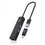 ICY BOX IB-HUB1439-LAN Wired USB 3.2 Gen 1 (3.1 Gen 1) Type-A Black