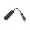 ICY BOX IB-HUB1439-LAN Wired USB 3.2 Gen 1 (3.1 Gen 1) Type-A Black