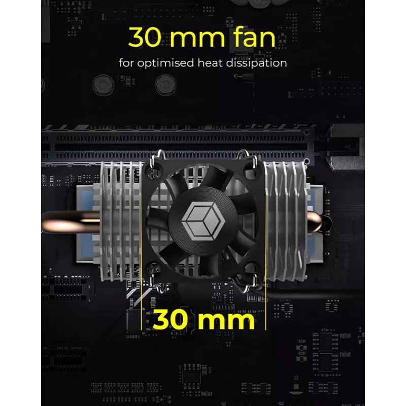 ICY BOX IB-M2HSF-705 Solid-state drive Heatsink/Radiator 3 cm Silver 1 pc(s)