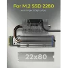 ICY BOX IB-M2HSF-705 Solid-state drive Heatsink/Radiator 3 cm Silver 1 pc(s)