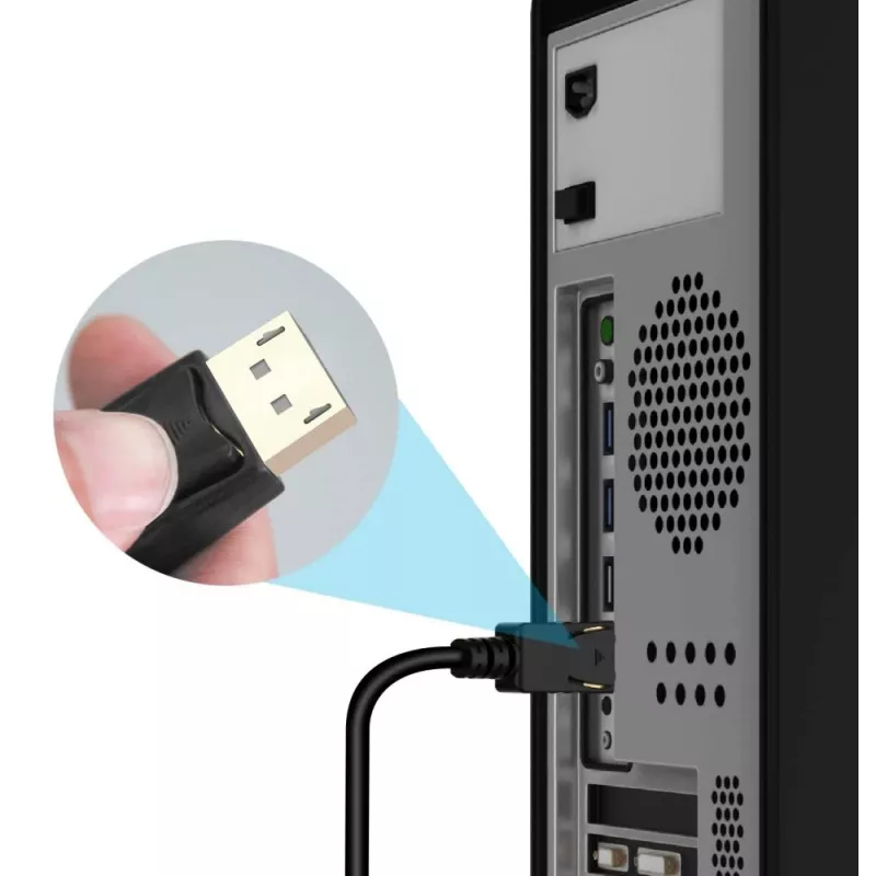 Techly Converter Cable 1m DisplayPort to HDMI 1.2 4K ICOC DSP-H12-010