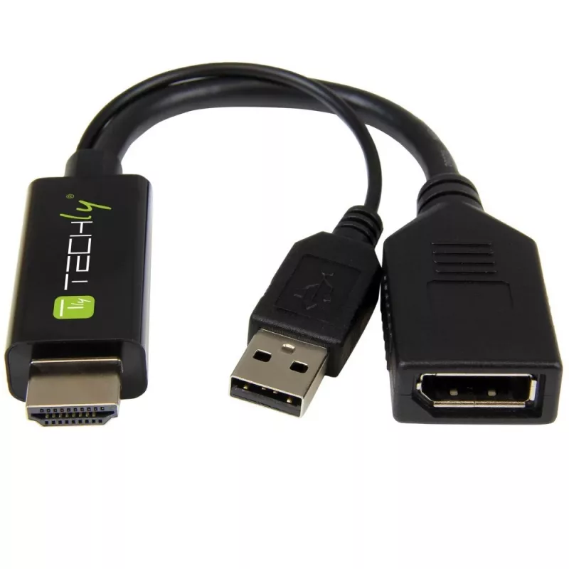 Video Signal Converter Techly ICOC HDMI-DP12A 4096x2160 120Hz
