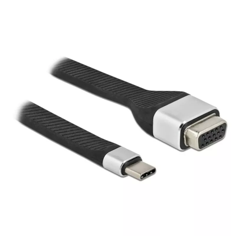 Techly ICOC-USBC-VGA video cable adapter 0.12 m USB Type-C VGA (D-Sub)