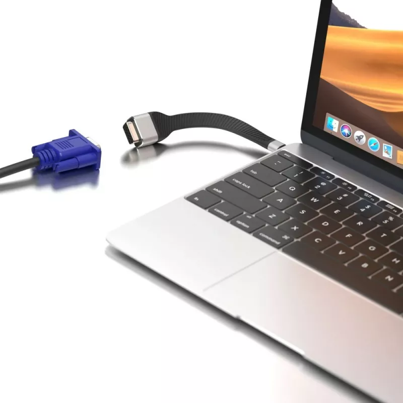 Techly ICOC-USBC-VGA video cable adapter 0.12 m USB Type-C VGA (D-Sub)