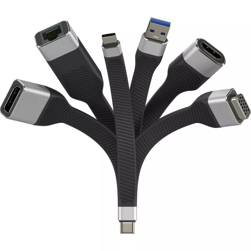 Techly ICOC-USBC-VGA video cable adapter 0.12 m USB Type-C VGA (D-Sub)