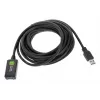 Techly ICUR3050G USB cable USB 3.2 Gen 1 (3.1 Gen 1) 5 m USB A Black