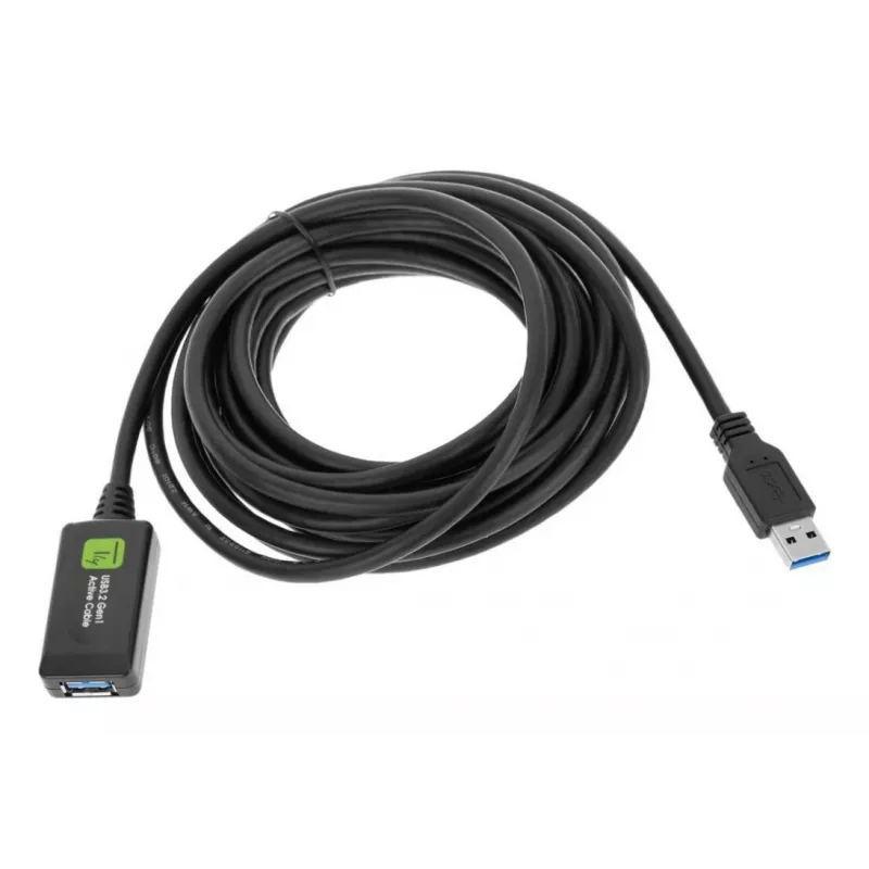 Techly ICUR3050G USB cable USB 3.2 Gen 1 (3.1 Gen 1) 5 m USB A Black