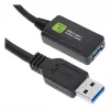 Techly ICUR3050G USB cable USB 3.2 Gen 1 (3.1 Gen 1) 5 m USB A Black