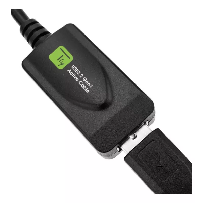 Techly ICUR3050G USB cable USB 3.2 Gen 1 (3.1 Gen 1) 5 m USB A Black