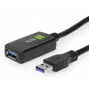Techly ICUR3050G USB cable USB 3.2 Gen 1 (3.1 Gen 1) 5 m USB A Black