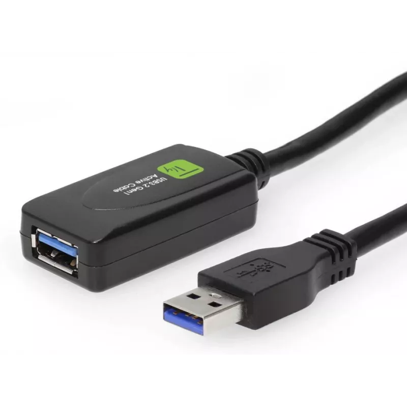 Techly ICUR3050G USB cable USB 3.2 Gen 1 (3.1 Gen 1) 5 m USB A Black