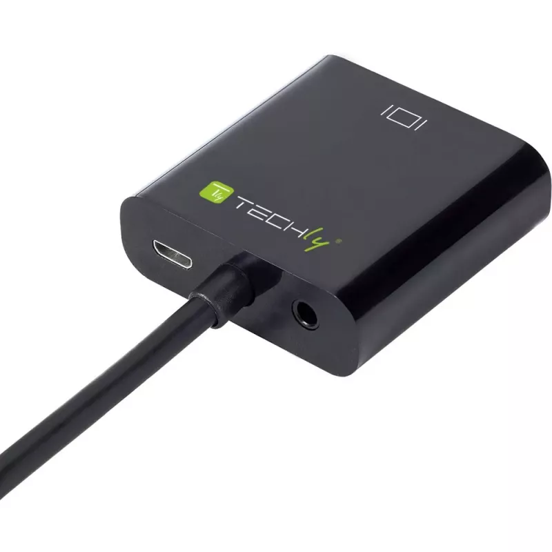 Techly Cable Adapter Converter HDMI to VGA with Micro USB and Audio IDATA HDMI-VGA2AU