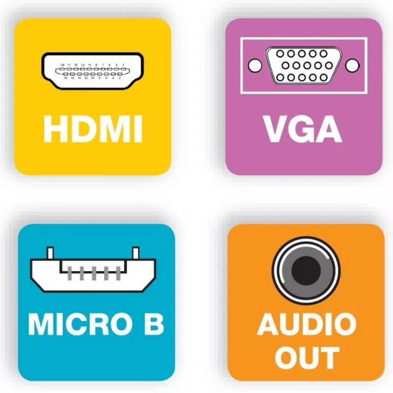 Techly Cable Adapter Converter HDMI to VGA with Micro USB and Audio IDATA HDMI-VGA2AU