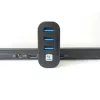 Techly IUSB3-HUB3-ROTB interface hub USB 3.2 Gen 1 (3.1 Gen 1) Type-A 5000 Mbit/s Black